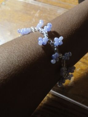 Lavender Flower Charm Bracelet - Women Jewelry